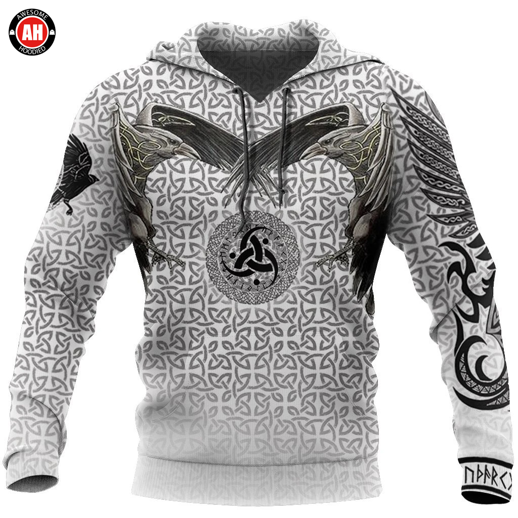 Awesome Hoodie 3D All Over Print Vegvisir Circle Tattoo -Men and Women Hoodie ND183