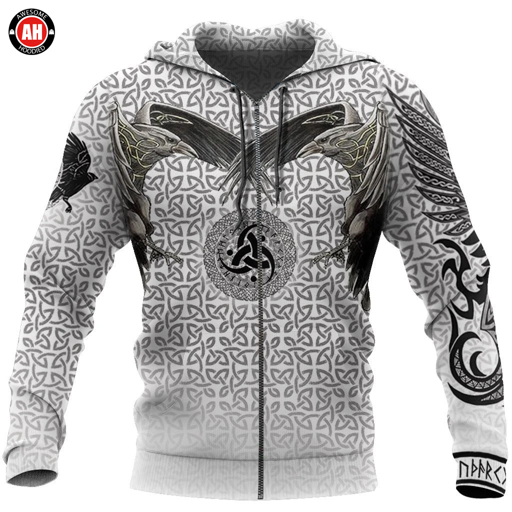Awesome Hoodie 3D All Over Print Vegvisir Circle Tattoo -Men and Women Hoodie ND183