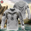 Awesome Hoodie 3D All Over Print Vegvisir Circle Tattoo -Men and Women Hoodie ND183