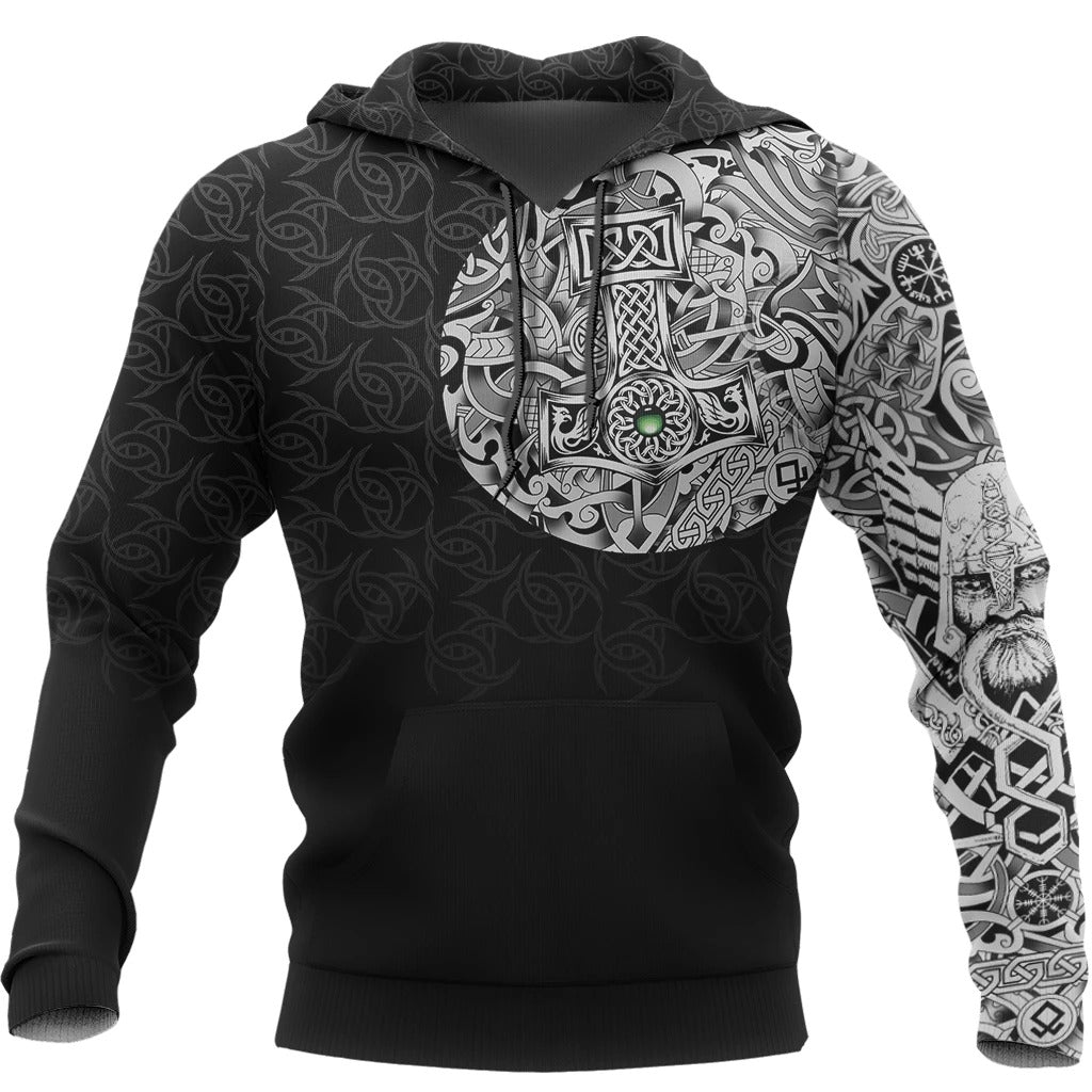 Awesome Hoodie 3D All Over Print Odin Norse Valhalla Best Tattoo -Men and Women Hoodie ND184