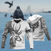 Awesome Hoodie 3D All Over Print Deer Viking Tattoos Vibes -Men and Women Hoodie ND187