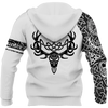 Awesome Hoodie 3D All Over Print Deer Viking Tattoos Vibes -Men and Women Hoodie ND187