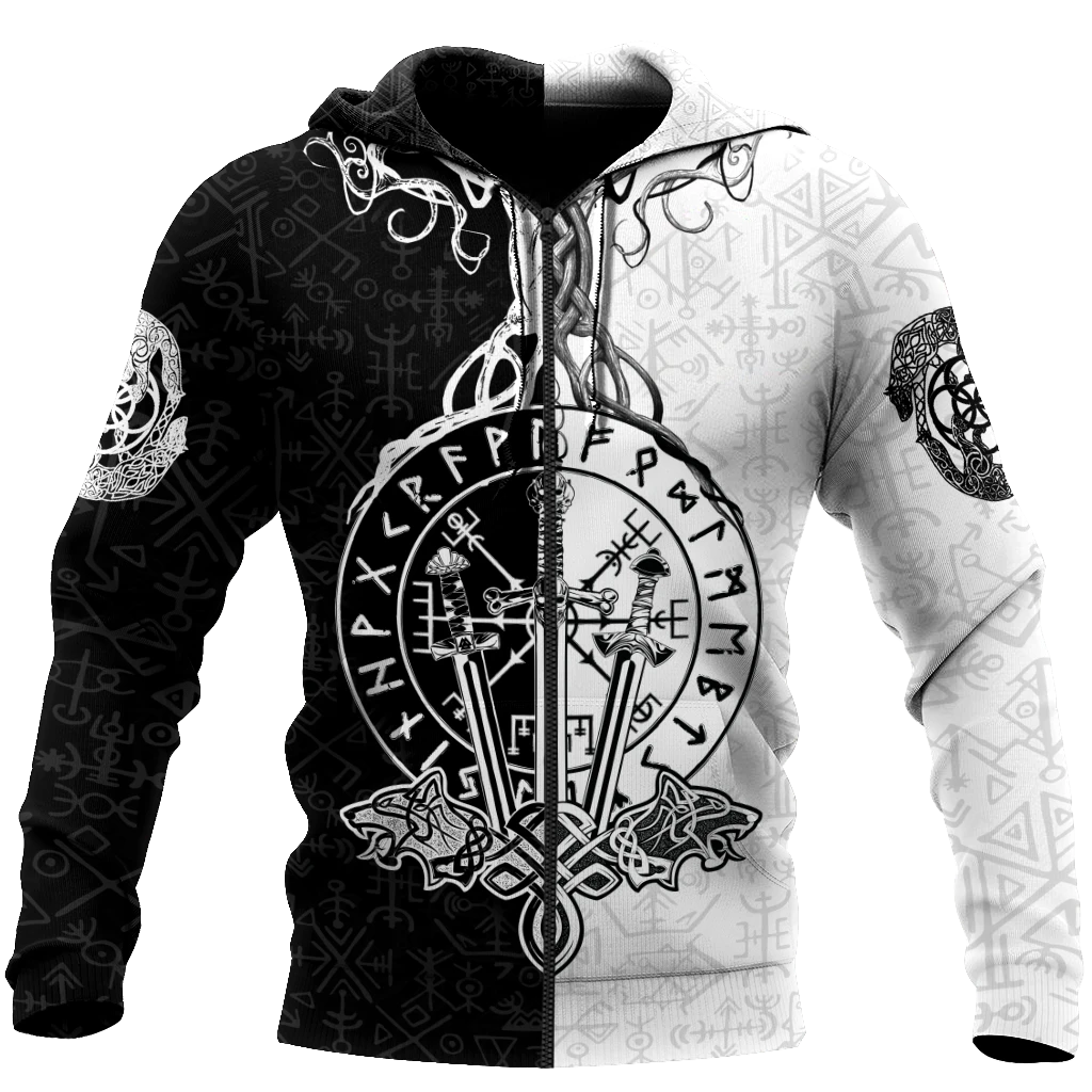 Awesome Hoodie 3D All Over Print Viking Warriors tattoos for Men and Women Hoodie, T-Shirt, Zip Hoodies, Sweatshirt ND189