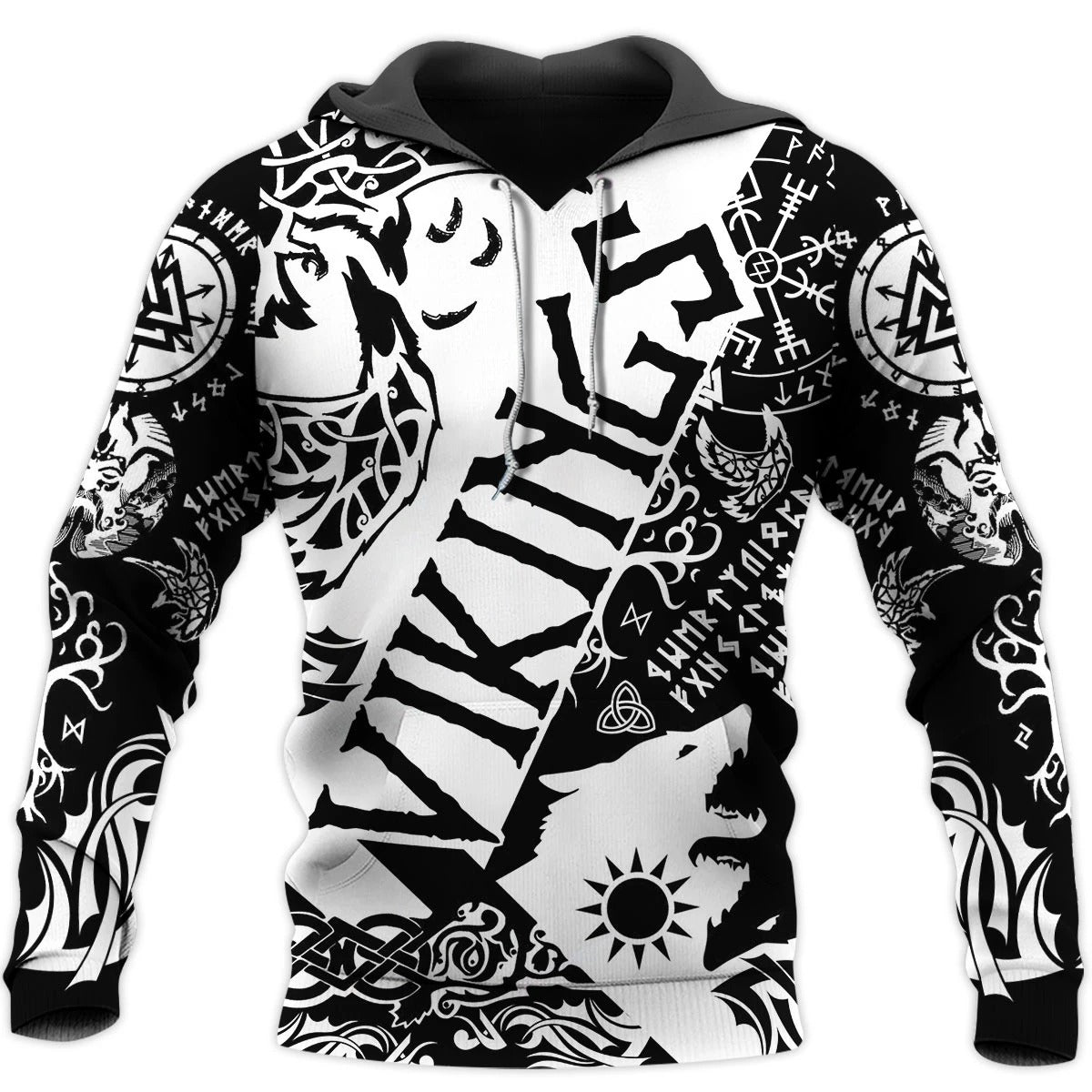 Awesome Hoodie 3D All Over Print Viking All Tattoo for Men and Women Hoodie, T-Shirt, Zip Hoodies, Sweatshirt ND190