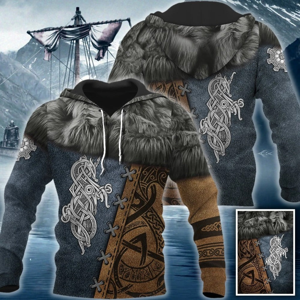 Awesome Hoodie 3D All Over Print VIKING SYMBOLS - Hoodie & Zip Hoodies ND191