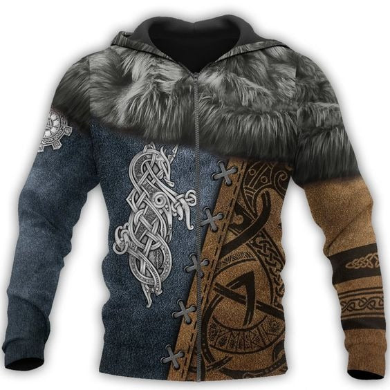 Awesome Hoodie 3D All Over Print VIKING SYMBOLS - Hoodie & Zip Hoodies ND191