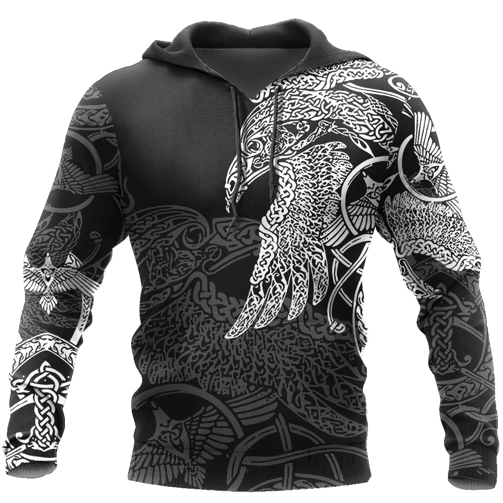 Awesome Hoodie 3D All Over Print VIKING MUNIN V1 for Men and Women Hoodie & Zip Hoodies ND193