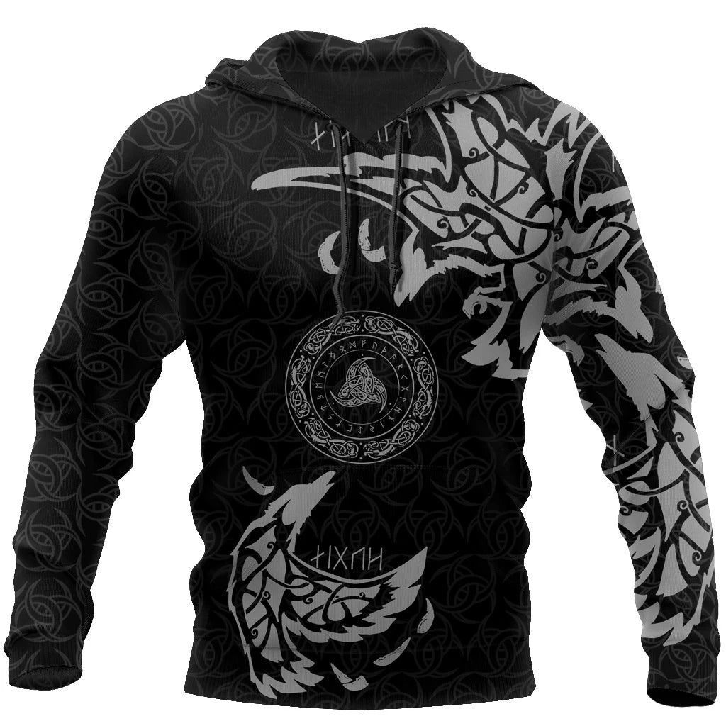 Awesome Hoodie 3D All Over Print VIKING MUNIN V2 for Men and Women Hoodie & Zip Hoodies ND194
