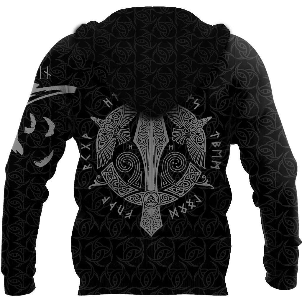 Awesome Hoodie 3D All Over Print VIKING MUNIN V2 for Men and Women Hoodie & Zip Hoodies ND194