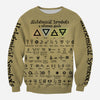 Awesome Hoodie 3D All Over Print Alchemical Symbols v2 for Men and Women Hoodie, T-Shirt, Zip Hoodies, Sweatshirt ND215
