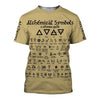 Awesome Hoodie 3D All Over Print Alchemical Symbols v3 for Men and Women Hoodie, T-Shirt, Zip Hoodies, Sweatshirt ND216