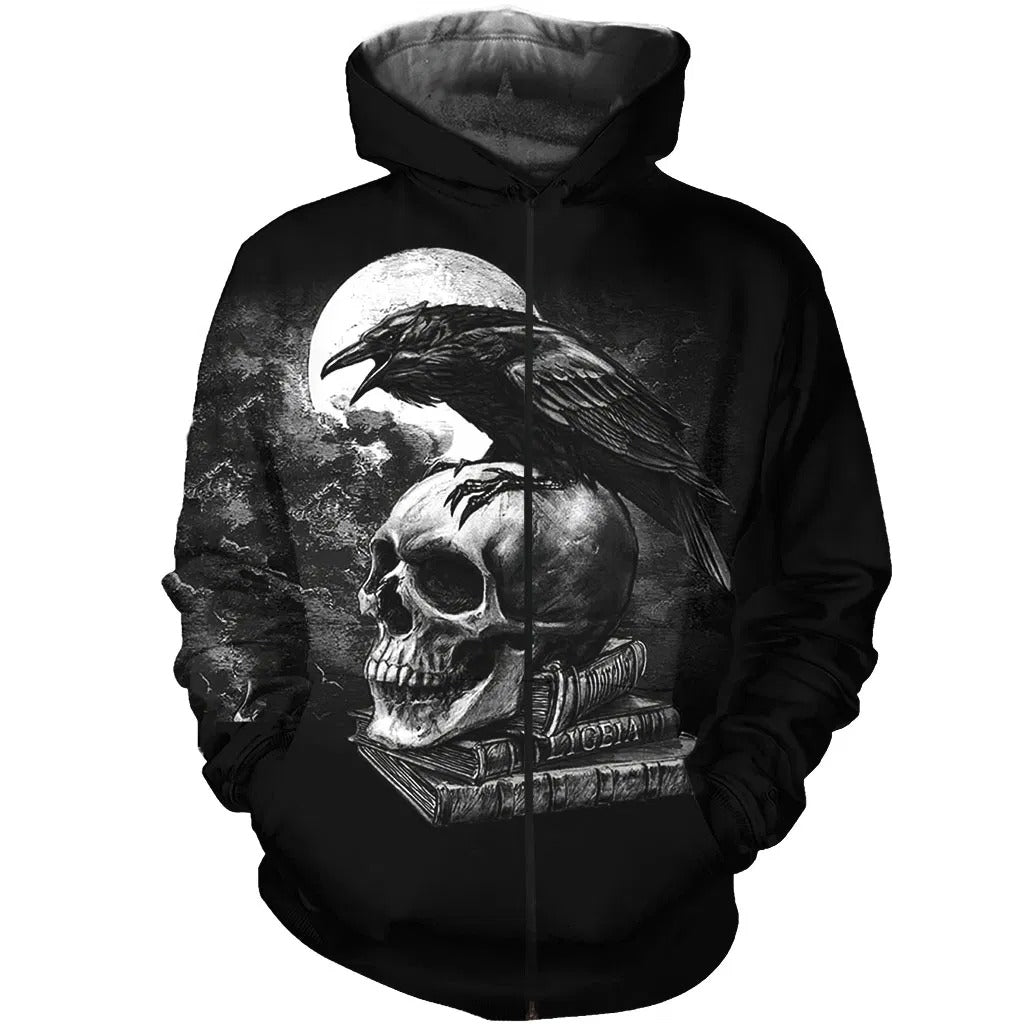 Awesome Hoodie 3D All Over Print Alchemy Poe’s Raven for Men and Women Hoodie, T-Shirt, Zip Hoodies, Sweatshirt ND217