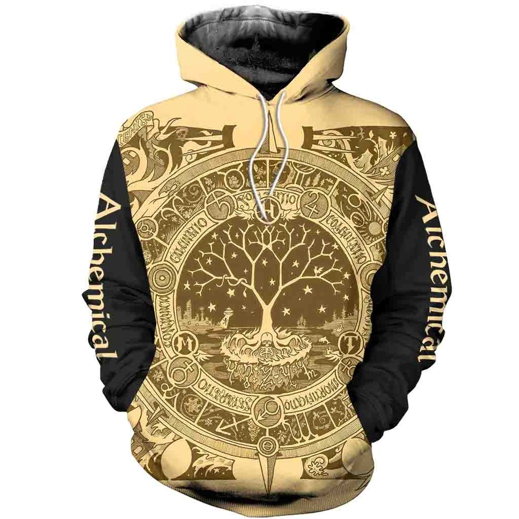 Awesome Hoodie 3D All Over Print Alchemical Transmustation Mandala for Men and Women Hoodie, T-Shirt, Zip Hoodies, Sweatshirt ND218D