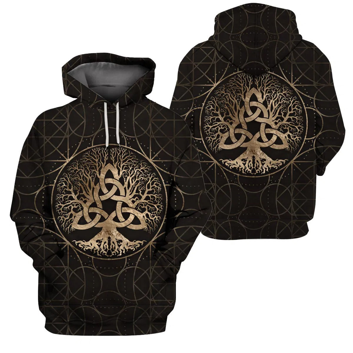 Awesome Hoodie 3D All Over Print Viking Celtic Tree Of Life for Men and Women Hoodie, T-Shirt, Zip Hoodies, Sweatshirt ND233