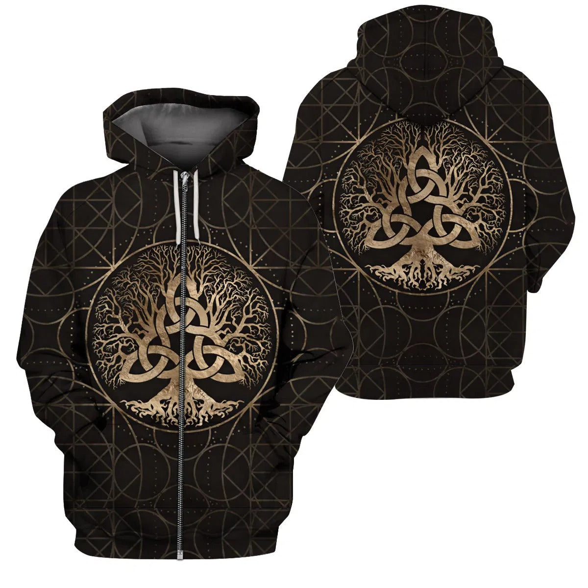 Awesome Hoodie 3D All Over Print Viking Celtic Tree Of Life for Men and Women Hoodie, T-Shirt, Zip Hoodies, Sweatshirt ND233