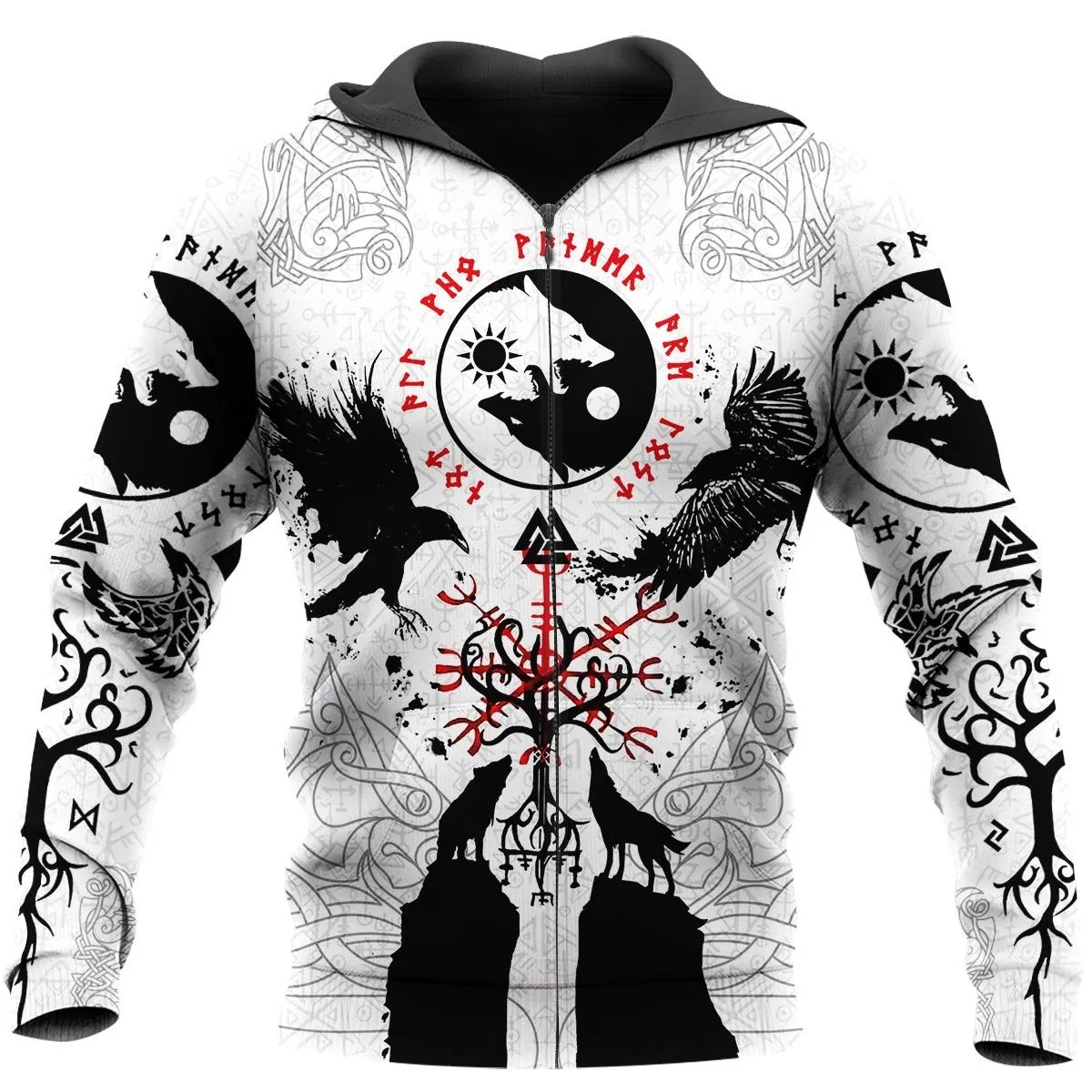 Awesome Hoodie 3D All Over Print Viking Tattoo WV2 for Men and Women Hoodie, T-Shirt, Zip Hoodies, Sweatshirt ND247