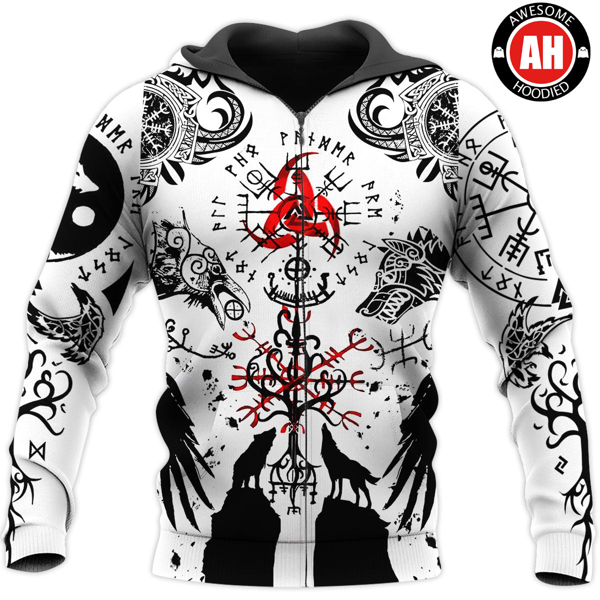 Awesome Hoodie 3D All Over Print Viking Tattoo WV3 for Men and Women Hoodie, T-Shirt, Zip Hoodies, Sweatshirt ND248