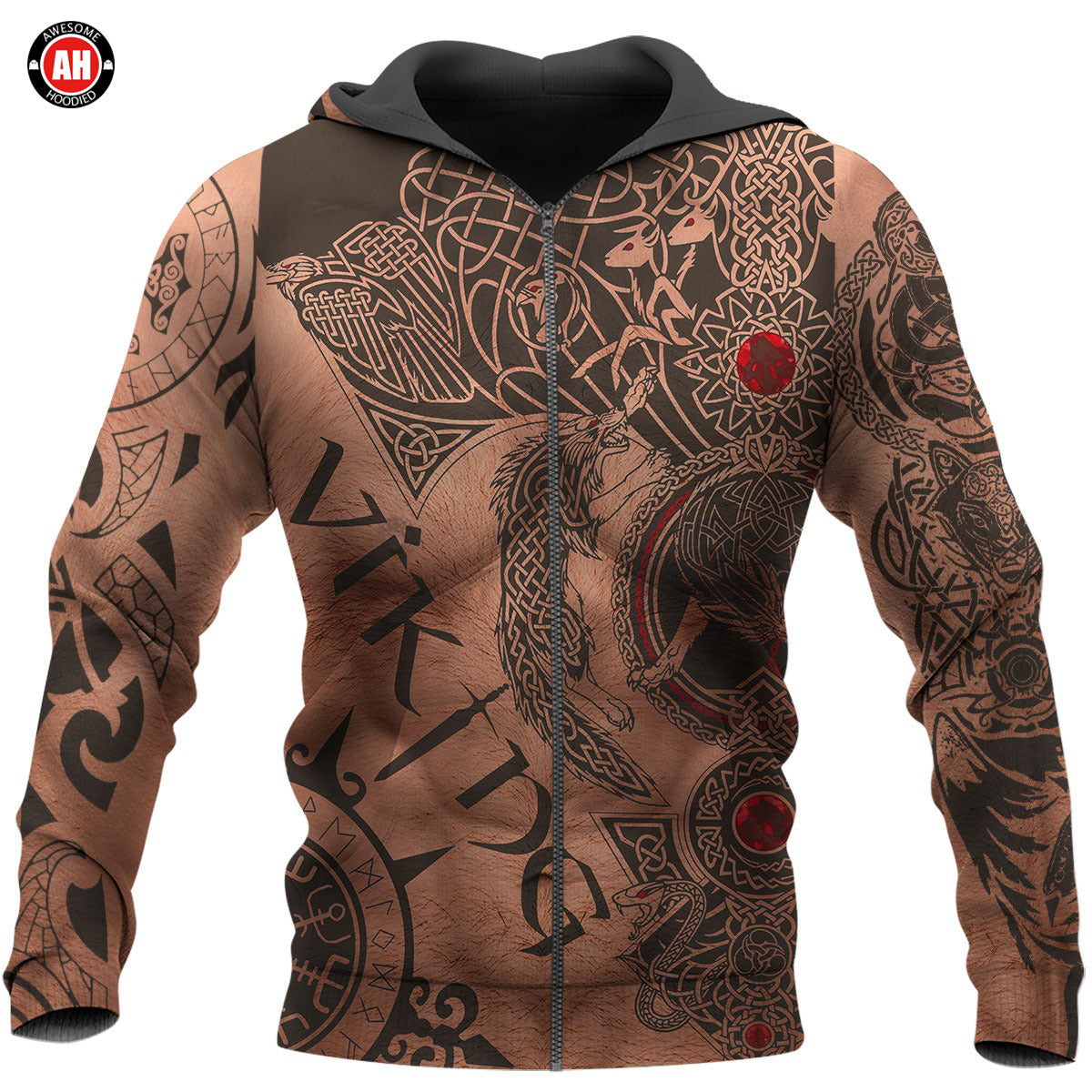 Awesome Hoodie 3D All Over Print Vikings Tattoo 3D for Men and Women Hoodie, T-Shirt, Zip Hoodies, Sweatshirt ND251