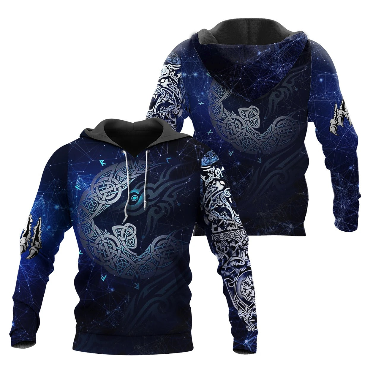Awesome Hoodie 3D All Over Print Viking Fenrir Tattoo for Men and Women Hoodie, T-Shirt, Zip Hoodies, Sweatshirt ND253