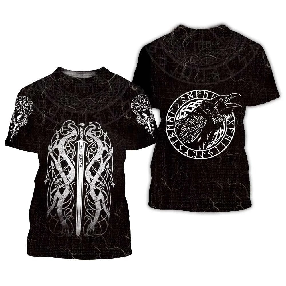 Awesome Hoodie 3D All Over Print Viking Tattoos for Men and Women T-Shirt, Zip Hoodies ND254