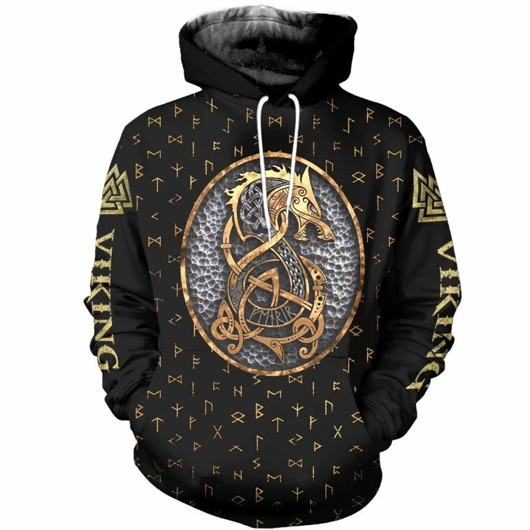 Awesome Hoodie 3D All Over Print Viking Fenrir for Men and Women Hoodie, T-Shirt, Zip Hoodies, Sweatshirt ND256