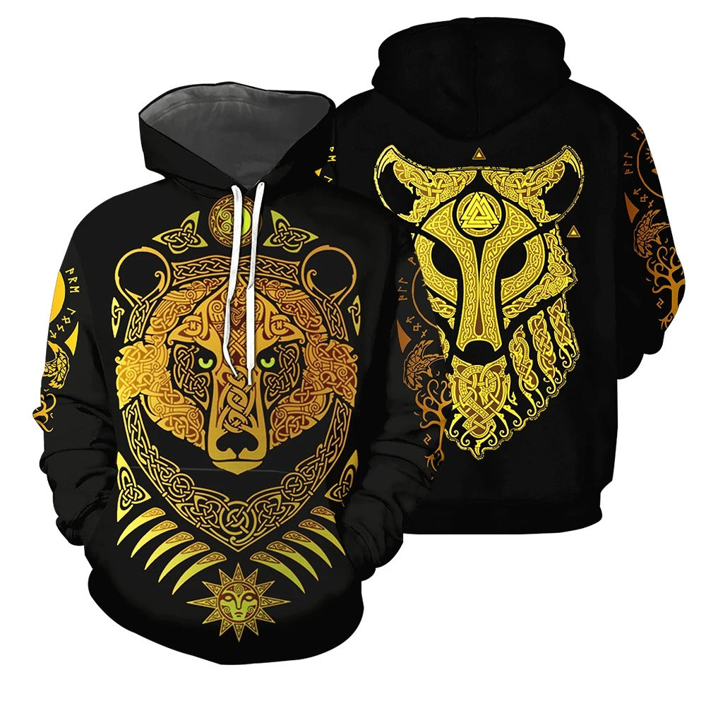 Awesome Hoodie 3D All Over Print Vikings Tattoo for Men and Women Hoodie, T-Shirt, Zip Hoodies, Sweatshirt ND260