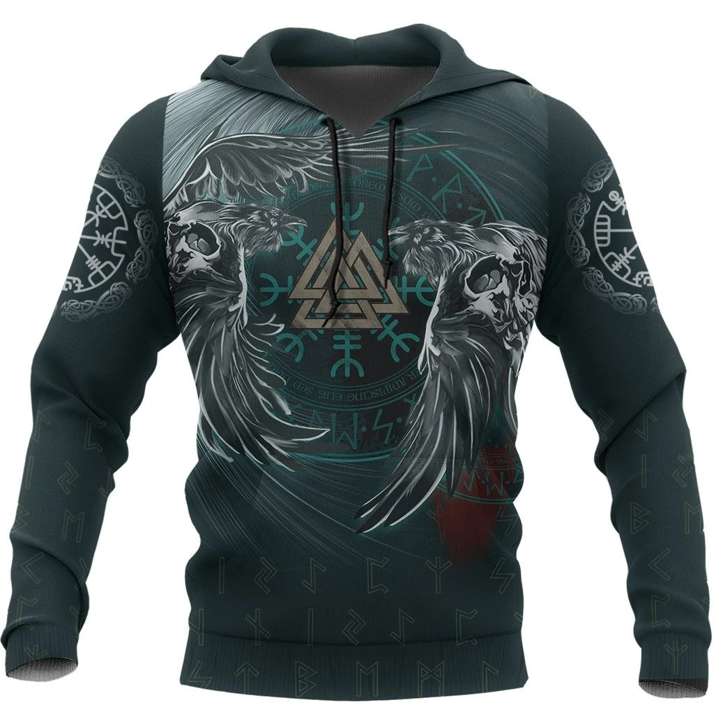 Awesome Hoodie 3D All Over Print Viking Ravens for Men and Women Hoodie, T-Shirt, Zip Hoodies, Sweatshirt ND262