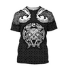 Awesome Hoodie 3D All Over Print Fenrir Viking Tattoos - Hoodie, T-Shirt, Zip Hoodies, Sweatshirt ND280