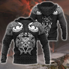 Awesome Hoodie 3D All Over Print Fenrir Viking Tattoos - Hoodie, T-Shirt, Zip Hoodies, Sweatshirt ND280