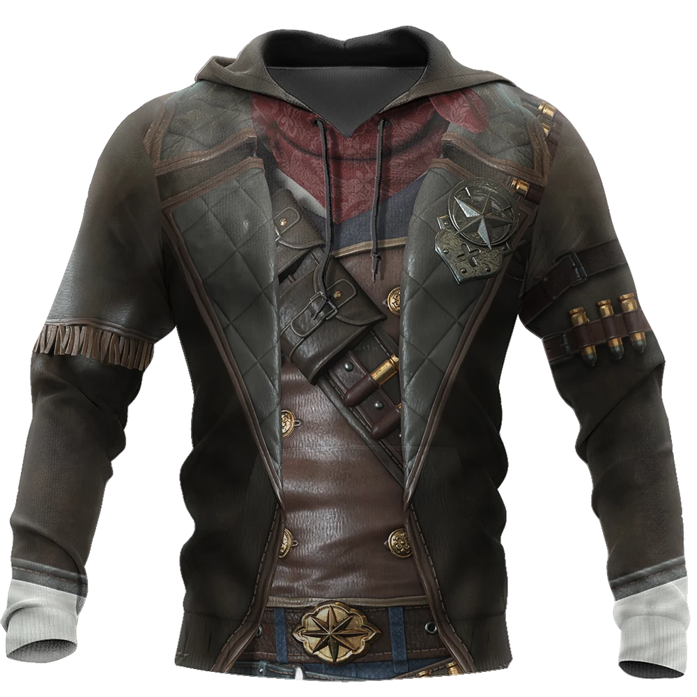 Awesome Hoodie 3D All Over Print Cowboy Armor - Hoodie, T-Shirt, Zip Hoodies, Sweatshirt ND282