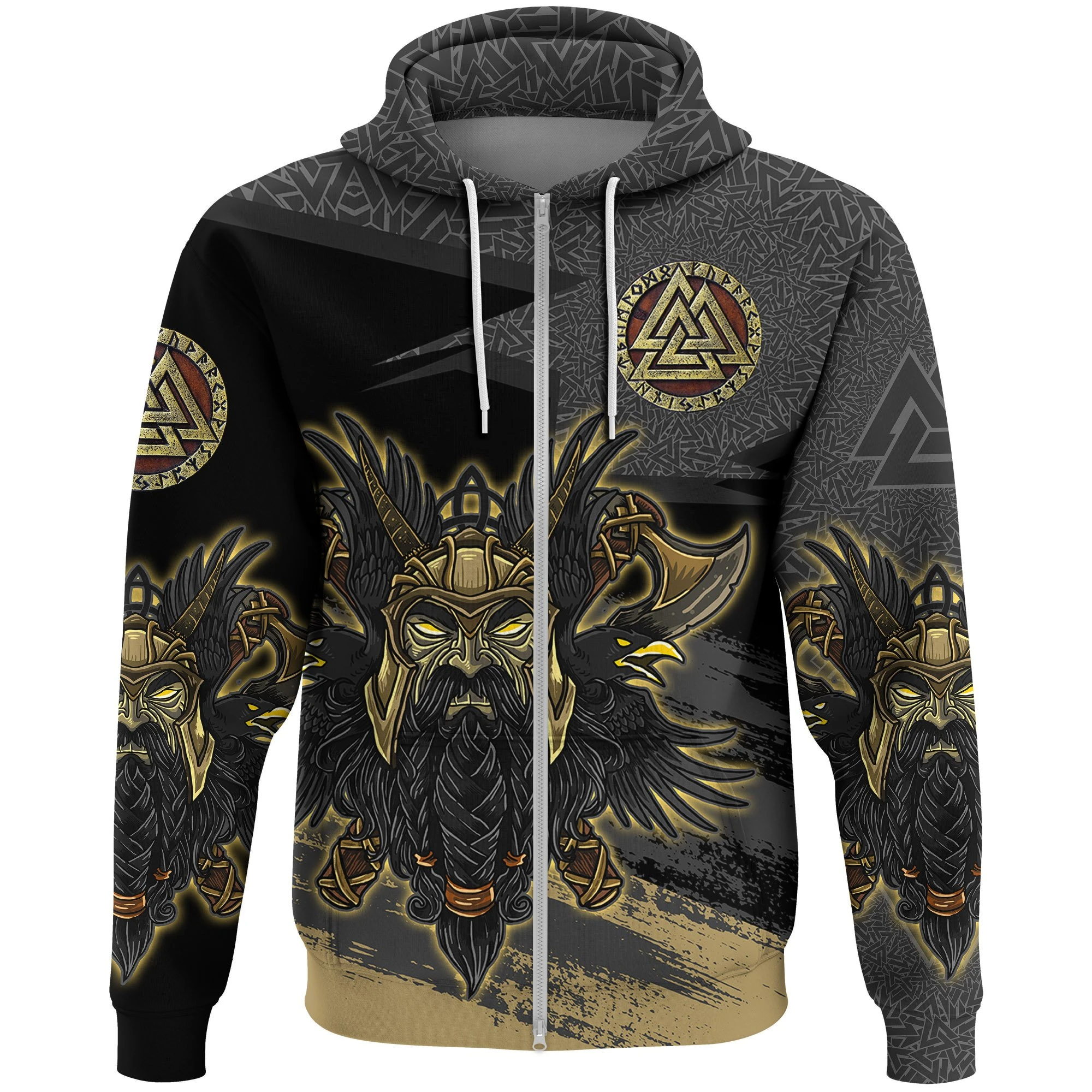 Awesome Hoodie 3D All Over Print Odin Valknut - Hoodie, T-Shirt, Zip Hoodies, Sweatshirt ND287
