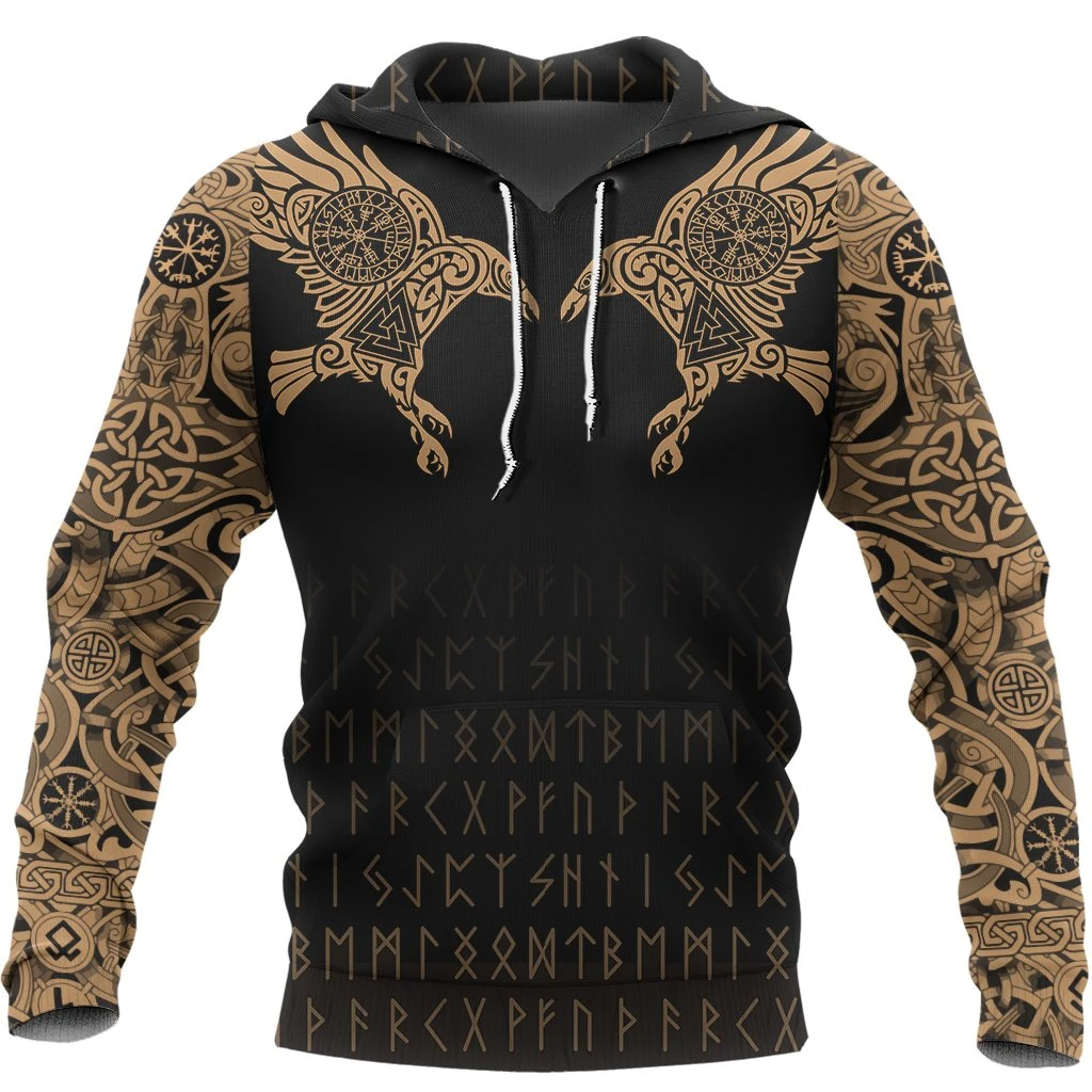 Awesome Hoodie 3D All Over Print Raven of Odin- Hoodie, T-Shirt, Zip Hoodies, Sweatshirt ND291