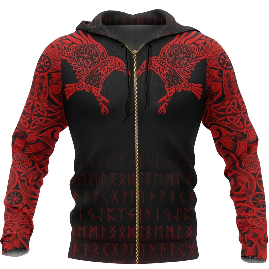 Awesome Hoodie 3D All Over Print The Raven of Odin- Hoodie, T-Shirt, Zip Hoodies, Sweatshirt ND292