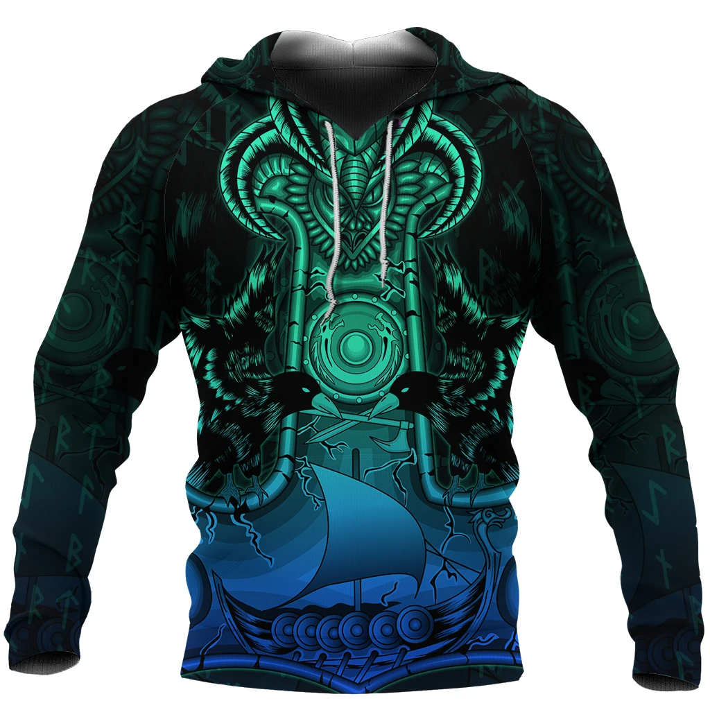 Awesome Hoodie 3D All Over Print Viking Mjolnir Drakkar - Hoodie, T-Shirt, Zip Hoodies ND304