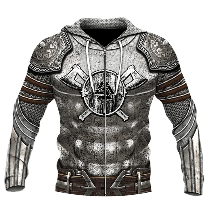 Awesome Hoodie 3D All Over Print VIKING ARMOR VALKNUT SYMBOL - Hoodie, T-Shirt, Zip Hoodies ND305