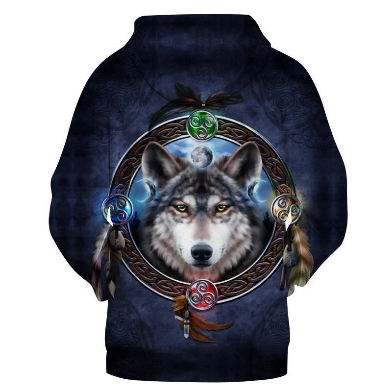 Awesome Hoodie 3D All Over Print Magic Wolf Native Hoodie ND313