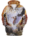 Awesome Hoodie 3D All Over Print Animals Native Hoodie ND315