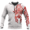 Awesome Hoodie 3D All Over Print Red &amp; White Viking Fenrir Tattoo - Hoodie, T-Shirt, Zip Hoodies, Sweatshirt ND316