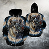 Awesome Hoodie 3D All Over Print Native Wolf- Hoodie, T-Shirt, Zip Hoodies, Sweatshirt ND327