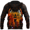 Awesome Hoodie 3D All Over Print Native Wolf- Hoodie, T-Shirt, Zip Hoodies, Sweatshirt ND328