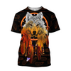 Awesome Hoodie 3D All Over Print Native Wolf- Hoodie, T-Shirt, Zip Hoodies, Sweatshirt ND328
