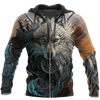 Awesome Hoodie 3D All Over Print Native American Wolf- Hoodie, T-Shirt, Zip Hoodies, Sweatshirt ND329