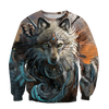 Awesome Hoodie 3D All Over Print Native American Wolf- Hoodie, T-Shirt, Zip Hoodies, Sweatshirt ND329