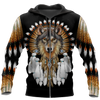 Awesome Hoodie 3D All Over Print Native American Wolf- Hoodie, T-Shirt, Zip Hoodies, Sweatshirt ND330