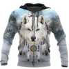 Awesome Hoodie 3D All Over Print Native White Wolf- Hoodie, T-Shirt, Zip Hoodies, Sweatshirt ND331