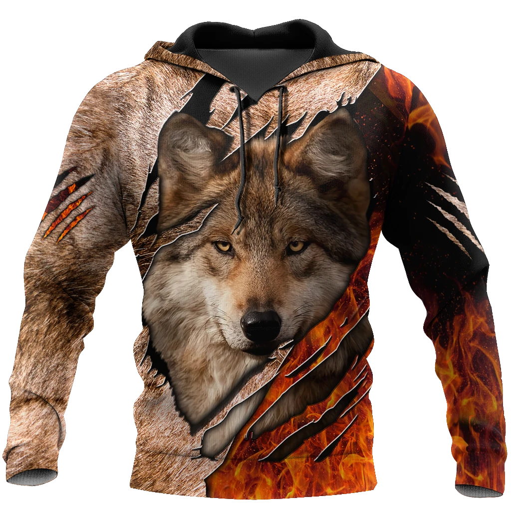 Awesome Hoodie 3D All Over Print Wolf - Hoodie, T-Shirt, Zip Hoodies, Sweatshirt ND333