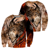 Awesome Hoodie 3D All Over Print Wolf - Hoodie, T-Shirt, Zip Hoodies, Sweatshirt ND333