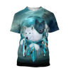Awesome Hoodie 3D All Over Print Native American Beautiful Wolf Couple - Hoodie, T-Shirt, Zip Hoodies, Sweatshirt ND334