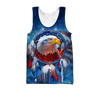Awesome Hoodie 3D All Over Print Eagle Dreamcatcher Native American Blue - Hoodie, T-Shirt, Zip Hoodies, Sweatshirt ND336
