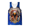 Awesome Hoodie 3D All Over Print Eagle Native American Blue Galaxy - Hoodie, T-Shirt, Zip Hoodies, Sweatshirt ND337